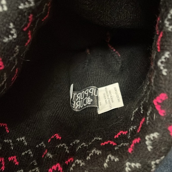 Support The Cure (Breast Cancer) - “Believe” Beanie W/ pink Pompom - Picture 5 of 7